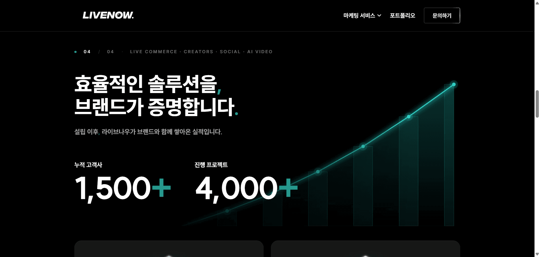 livenow 홈페이지 리디자인 (메인페이지만) 4